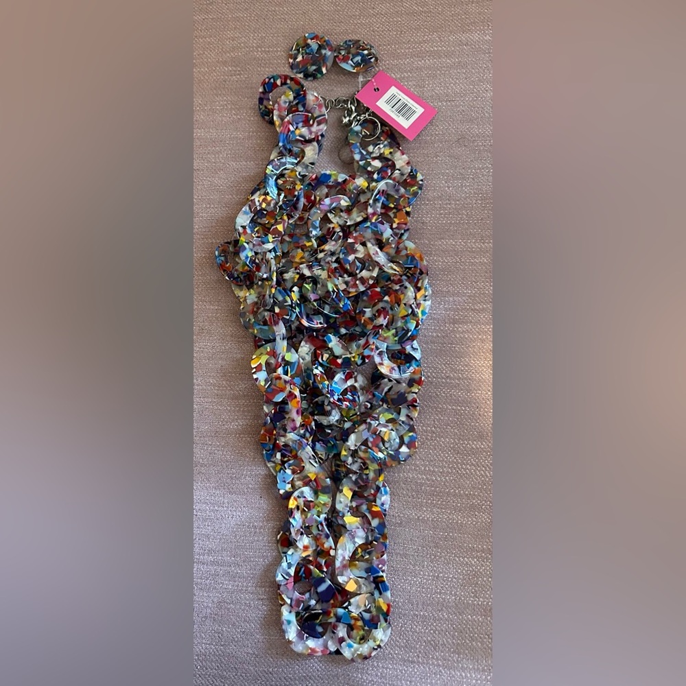 Sassy Jones Multicolor Statement Necklace and Earrings